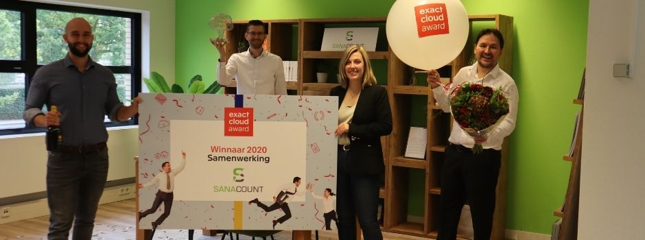 Sanacount-wint-Exact-Samenwerking-Award-2020 Sanacount-wint-Exact-Samenwerking-Award-2020